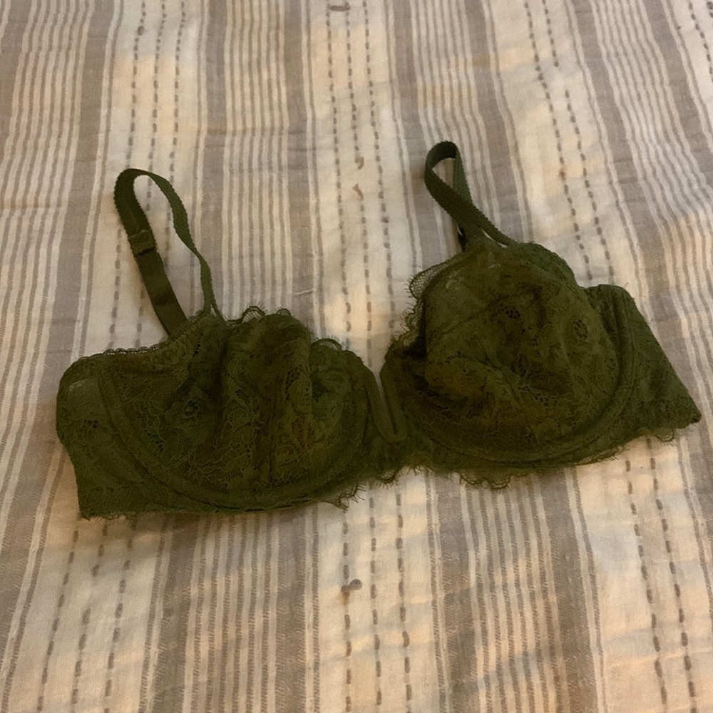 Auden. Olive balconette bra  34 c